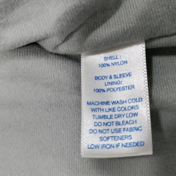 Eastern Mountain Sport Men's Gray Lightweight Windbreaker Jacket Size Small - Picture 9 of 12